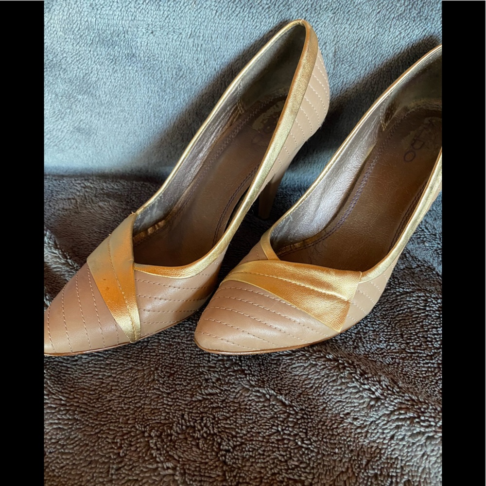 Aldo Quilted Leather Heels